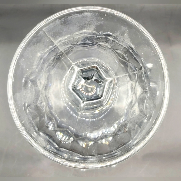 Fostoria American cube pattern candy dish - Picture 3 of 7